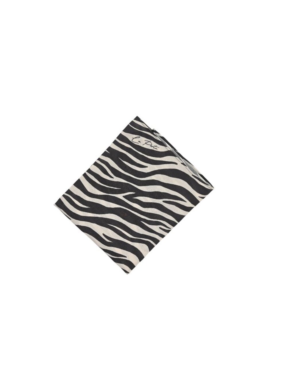 La Porte Olivia Scarf in Fudge Zebra Print